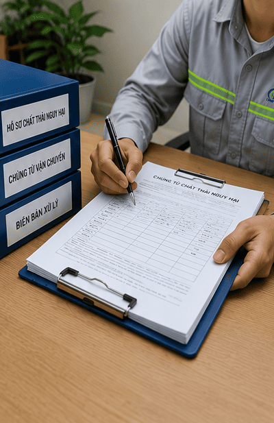 Cung cấp hồ sơ, chứng từ môi trường