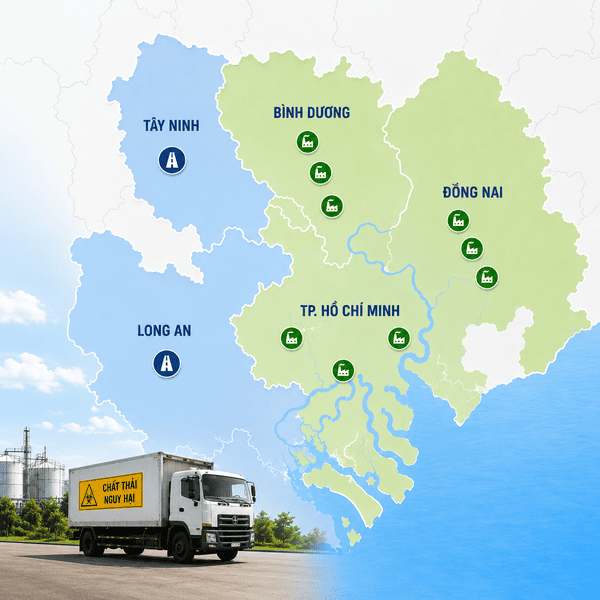 Dịch vụ xử lý chất thải nguy hại uy tín hàng đầu TPHCM, Bình Dương, Đồng Nai...