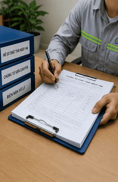 Hồ sơ, chứng từ môi trường về chất thải nguy hại